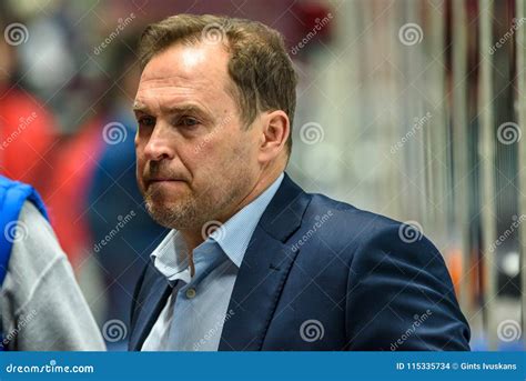 Arturs Irbe Legendary Ice Hockey Goalkeeper Editorial Stock Image