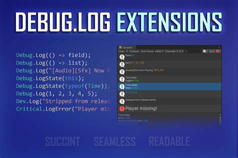 Debug Log Extensions 实用工具 工具 Unity Asset Store