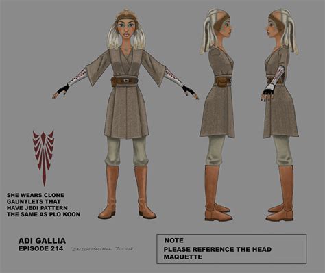 Celebrate the Clone Wars - Adi Gallia Concept and Sculpt Model Adi ...