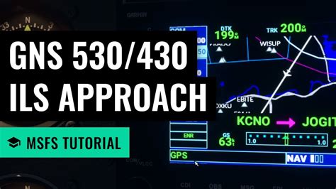 MSFS ILS Approach Cessna 172 Garmin 530 430 Microsoft Flight