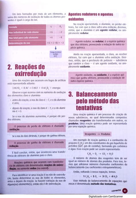 Resumo Nox E Balanceamento Por Oxirredu O Qu Mica