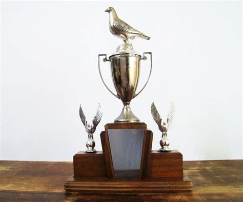 Vintage 1970s Racing Pigeon Trophy By Twentytimesi On Etsy