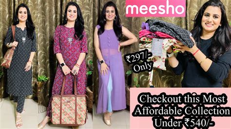 Daily Wear Meesho Haul Starting ₹297👗meesho Dresskurta Setfront Slit