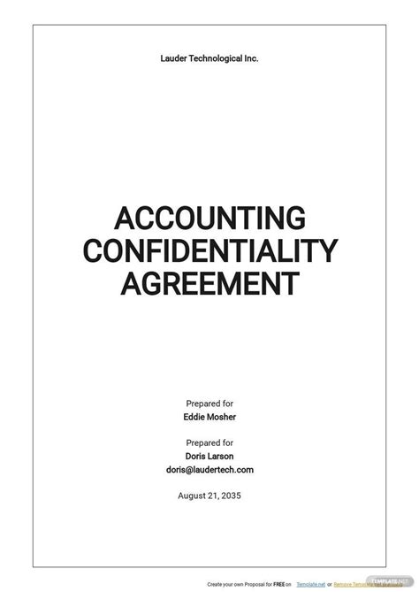 Accounting Consulting Agreement Template