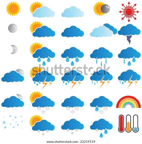 Weather Forecast Stock Vector Royalty Free 22219159 Shutterstock