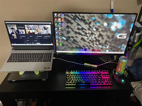 Current setup w/ Dell G15 and LG UltraGear Monitor : r/GamingLaptops