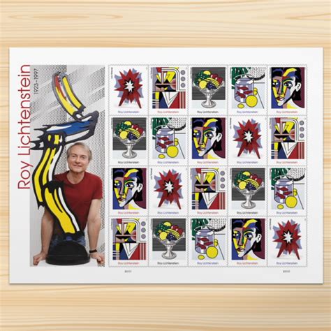 Roy Lichtenstein Stamps USPS