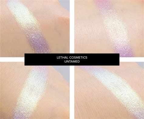 Lethal Cosmetics Wildflower Shimmer Eyeshadows Reviews Swatches