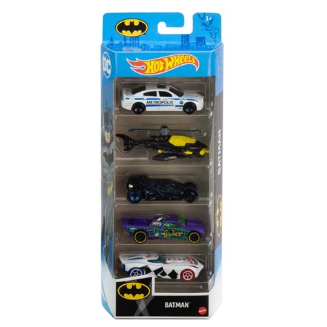 Pack 5 Autos Basicos Hotwheels Batman Jugueterías Ansaldo