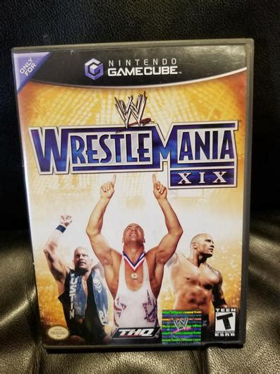 Wwe Wrestlemania Xix Item Box And Manual Gamecube