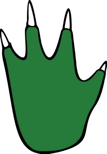 Dinosaur Paw Prints - ClipArt Best