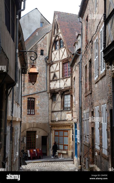 Medieval district, Moulins, Allier, Auvergne, France, Europe Stock ...