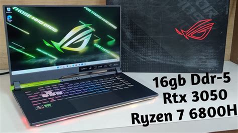 Asus Rog Strix G513rc Hn062w 2022 Ryzen 7 6800hrtx 305016gb Ddr 5