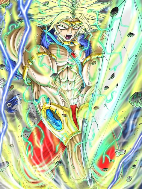 Broly X Trunks Fusion By Kemnpachy On Deviantart