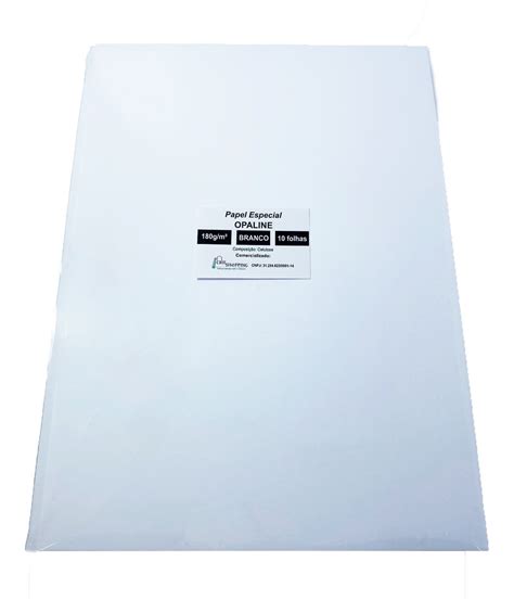 Papel Opaline Branco A G Fls Off Paper Parcelamento Sem Juros