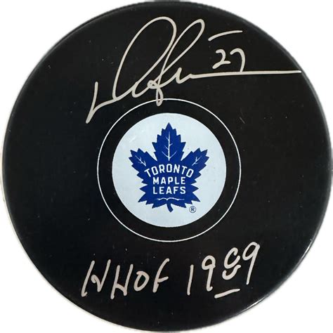 Darryl Sittler Autographed Toronto Maple Leafs Hockey Puck Small Logo Pastime Sports And Games