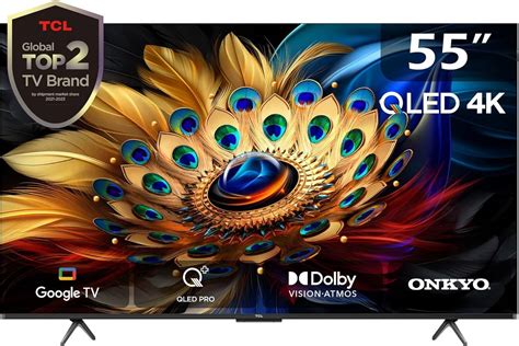 TCL 55 Inch 4K QLED Pro Smart Google TV, HDR 10+, Dolby Vision Atmos ...
