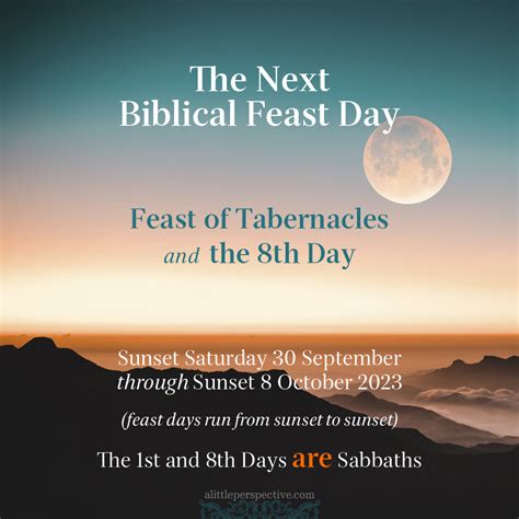 Feast of Tabernacles 2023