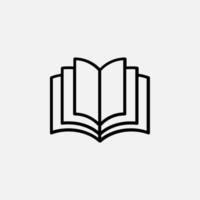 Book, Read, Library, Study Solid Icon Vector Illustration Logo Template. Suitable For Many ...