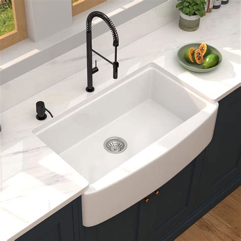 Celaeno X Farmhouse Sink White Single Bowl India Ubuy