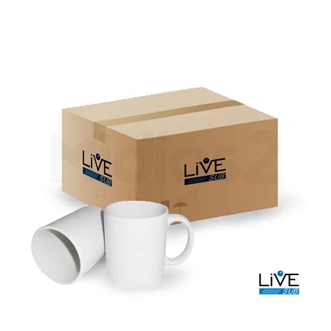 CANECA 325ML SUPER QUALITY RESINADA PRIMEIRA LINHA LIVESUB BRANCO