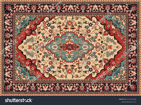 Persian Carpet Original Design Tribal Vector Stock Vector Royalty Free