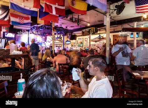 Key West Floridakeys Old Townduval Streetnight Nightlife Evening After Darksloppy Joes Bar