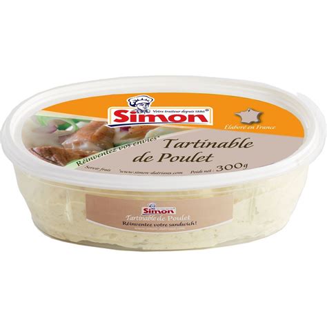 SIMON Tartinable De Poulet 300g Pas Cher Auchan Fr