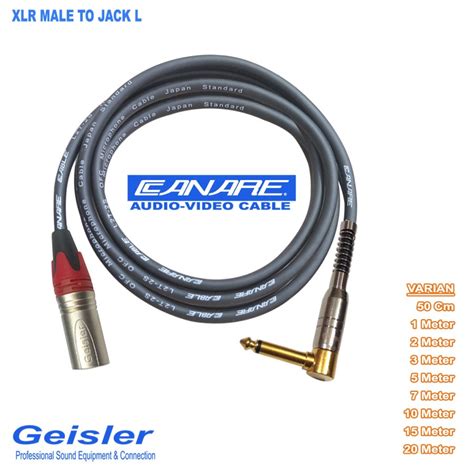 Jual Kabel Audio Profesional Jack Akai L To Xlr Male Geisler Japan