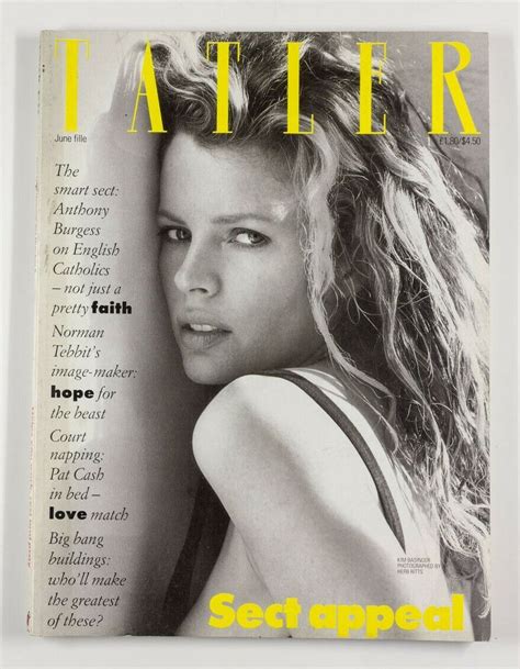 Kim Basinger HERB RITTS Pat Cash ANDY WARHOL Anthony Burgess TATLER