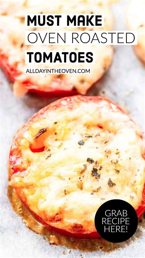 Sliced Oven Roasted Tomatoes With Cheese On A Baking Sheet Vegetarian