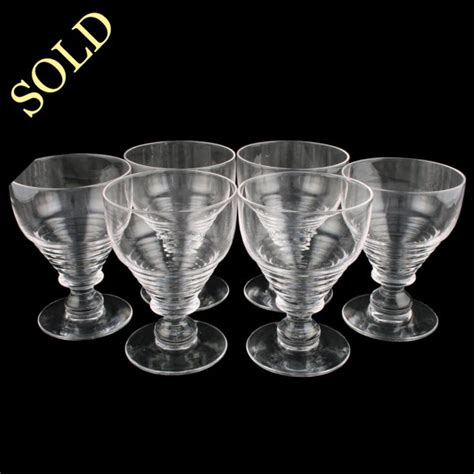 Antique Wine Glasses Edwardian Wine Glasses