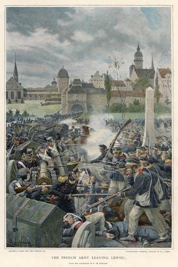 Battle Of Leipzig Napoleonic War Prints