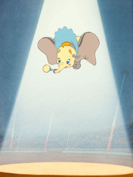 Dumbo Production Cel Setup With Background Walt Disney 1941