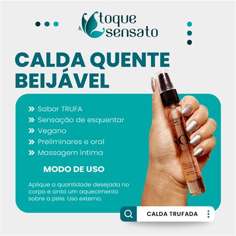 Óleo Corporal So Hot Calda Quente Beijável Trufado ml Sophie Sensual Feelings Toque Sensato