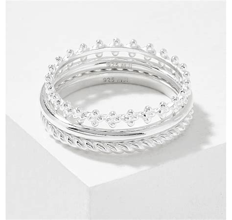 Jewellery Rings Stackable Rings Silver Gallery Sterling Silver