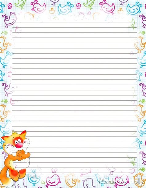 Free Printable Lined Stationary Pages