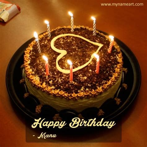 Manu Name Image Happy Birthday Cake Images Happy Birthday Cakes