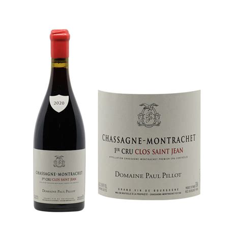 Chassagne Montrachet 1er Cru Rouge Clos Saint Jean 2020 Domaine Paul