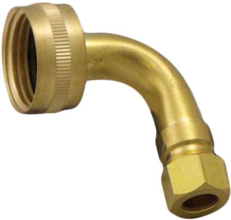 Dishwasher Elbow Hose Fitting Brass 3 8 Compression X 3 4 Female