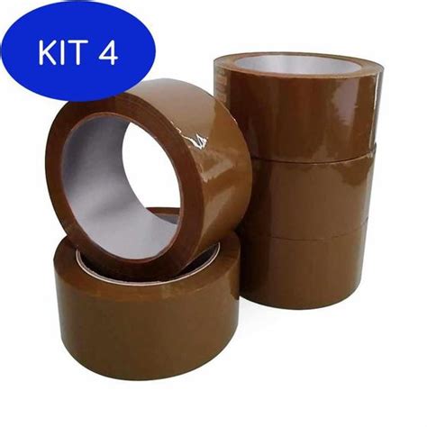 Kit Fita Adesiva Marrom Mm X M Metros Rolos Koretech Fita