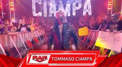 Tommaso Ciampa Comments On His Return To Wwe Raw Says He Wants It All