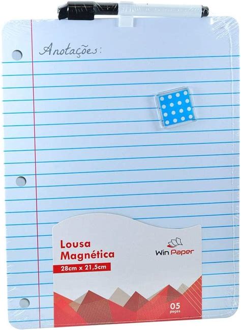 Lousa Magnética Pautada 28x215 Cm C Imã E Caneta Wincy Br