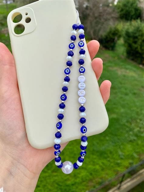 Evil Eye Phone Charmpersonalized Phone Charmy K Style Beaded Etsy Uk