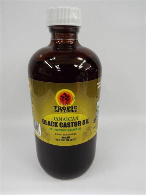 Jamaican Black Castor Oil 100 Pure Cold Pressed By Tropicl