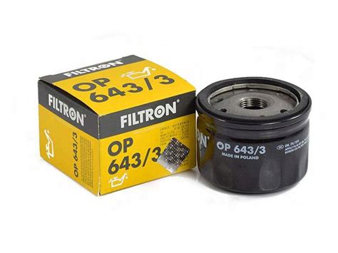 FILTR OLEJU FILTRON OP643/3 RENAULT DACIA NISSAN OP 643/3 za 12,85 zł z ...