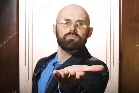 Bald Bearded Man — Stock Photo © Xload 47613521