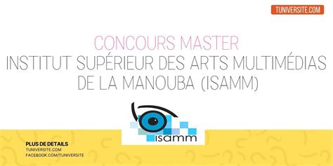 Candidature au master de lInstitut Supérieur des Arts Multimédias de