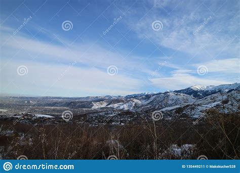 Beautiful Winter in the City of Almaty Stock Image - Image of mount ...