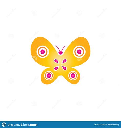 Logotipo De Una Mariposa Y Vectores Arco Iris Ilustración del Vector